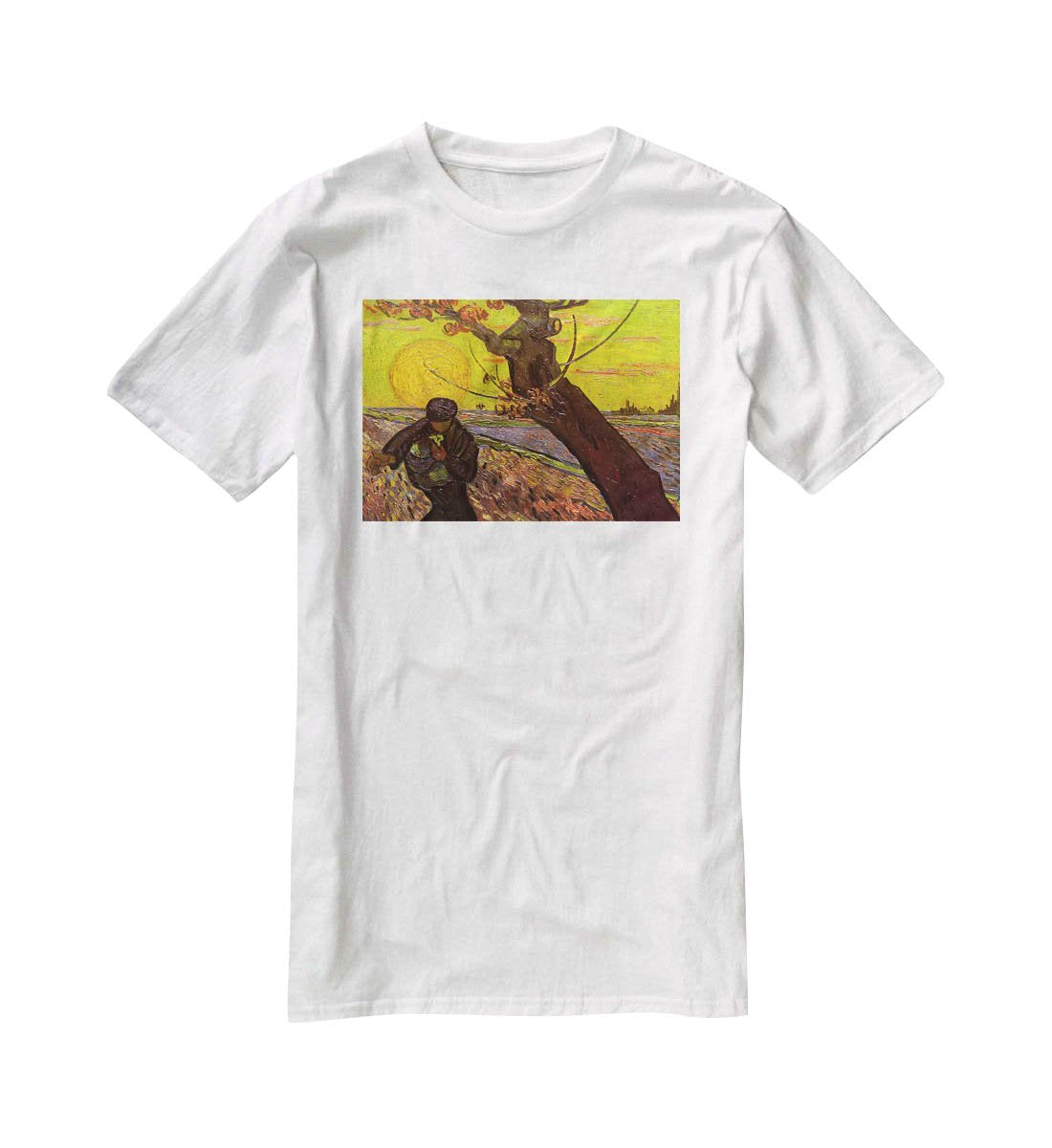 The Sower by Van Gogh T-Shirt - Canvas Art Rocks - 5