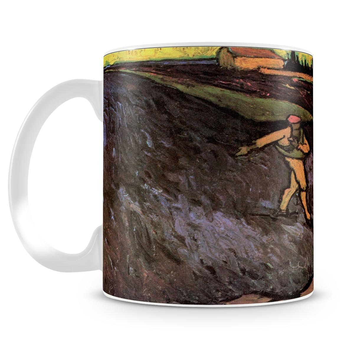 The Sower with the outskirts of Arles in the Background by Van Gogh Mug - Canvas Art Rocks - 4