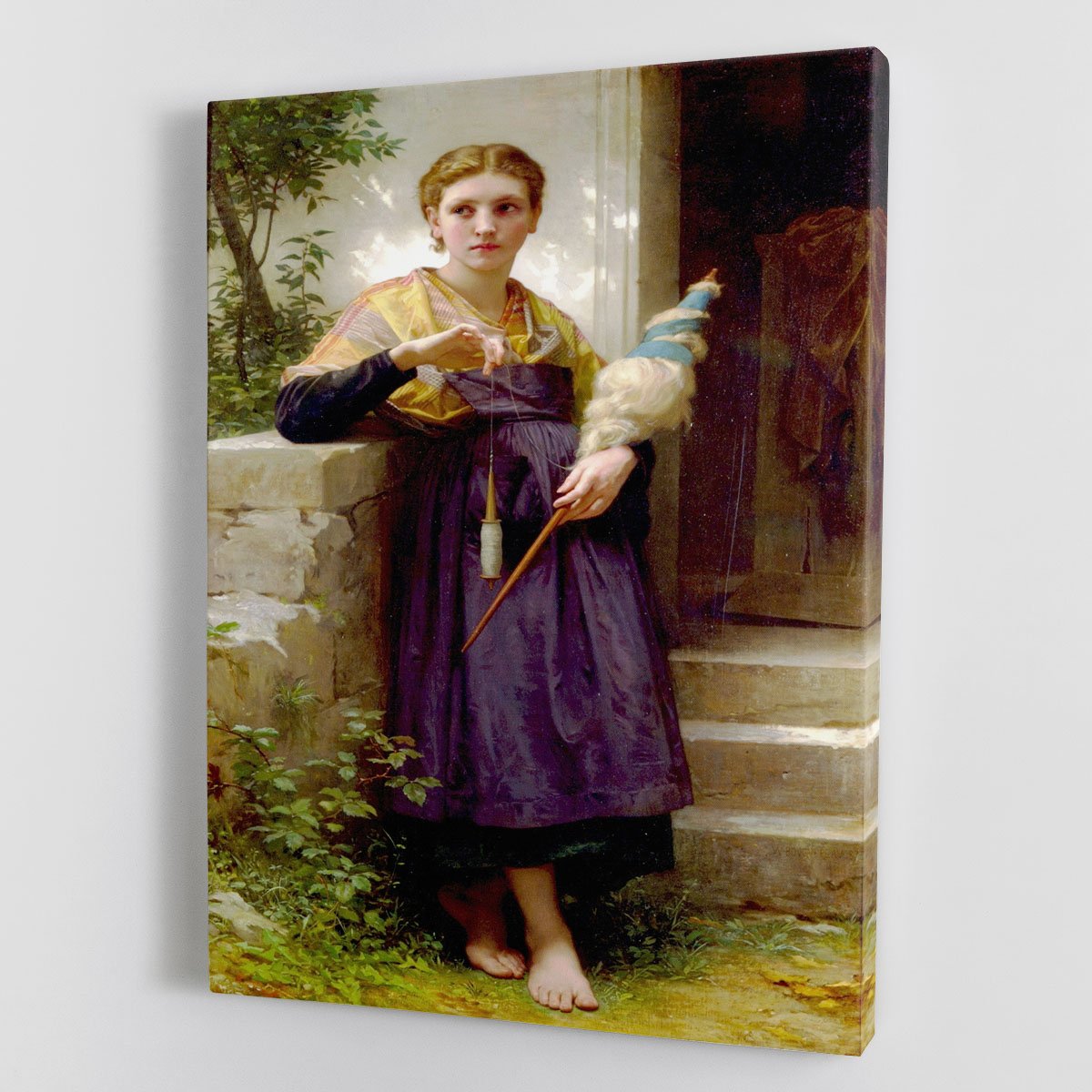 The Spinne By Bouguereau Canvas Print or Poster