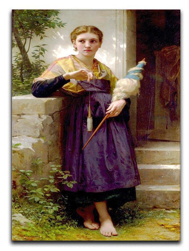 The Spinne By Bouguereau Canvas Print or Poster  - Canvas Art Rocks - 1