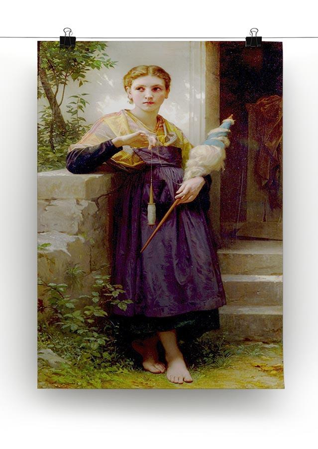 The Spinne By Bouguereau Canvas Print or Poster - Canvas Art Rocks - 2