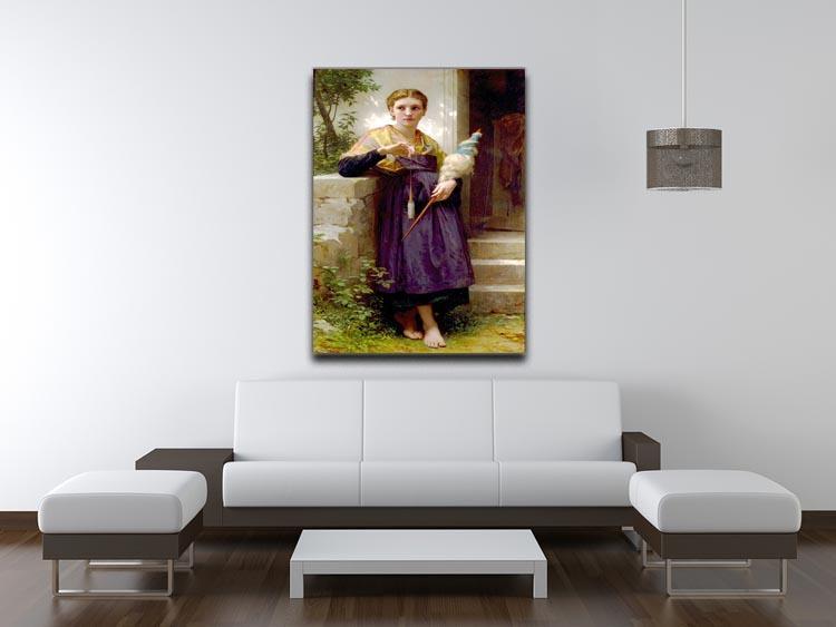 The Spinne By Bouguereau Canvas Print or Poster - Canvas Art Rocks - 4