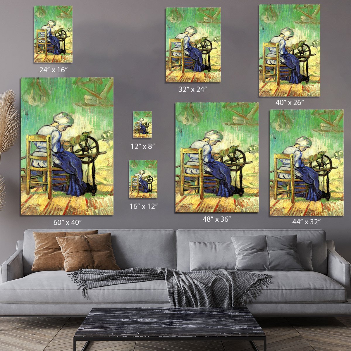 The Spinner by Van Gogh Canvas Print or Poster