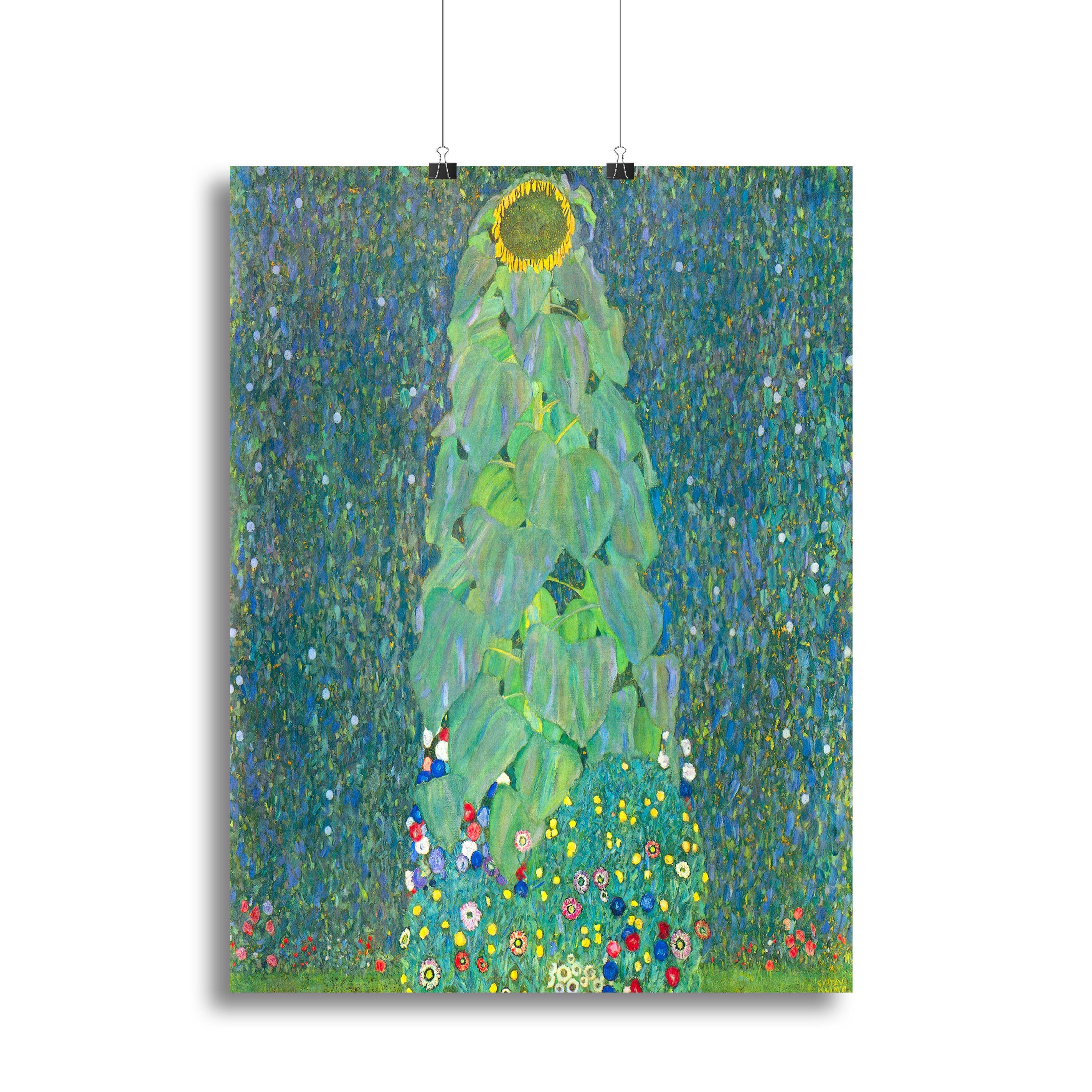 The Sunflower by Klimt Canvas Print or Poster