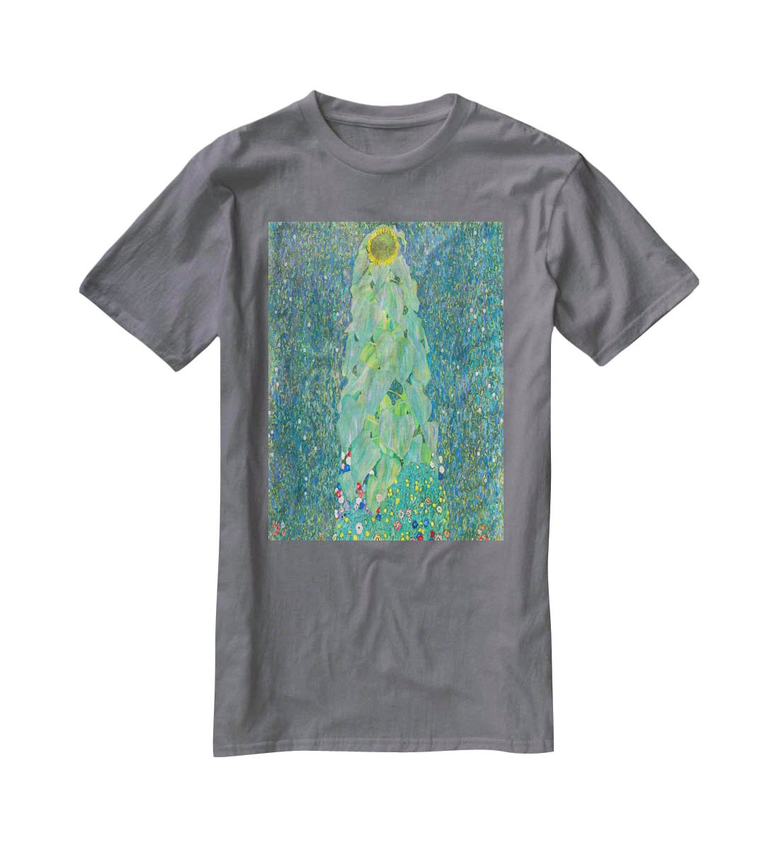 The Sunflower by Klimt T-Shirt - Canvas Art Rocks - 3