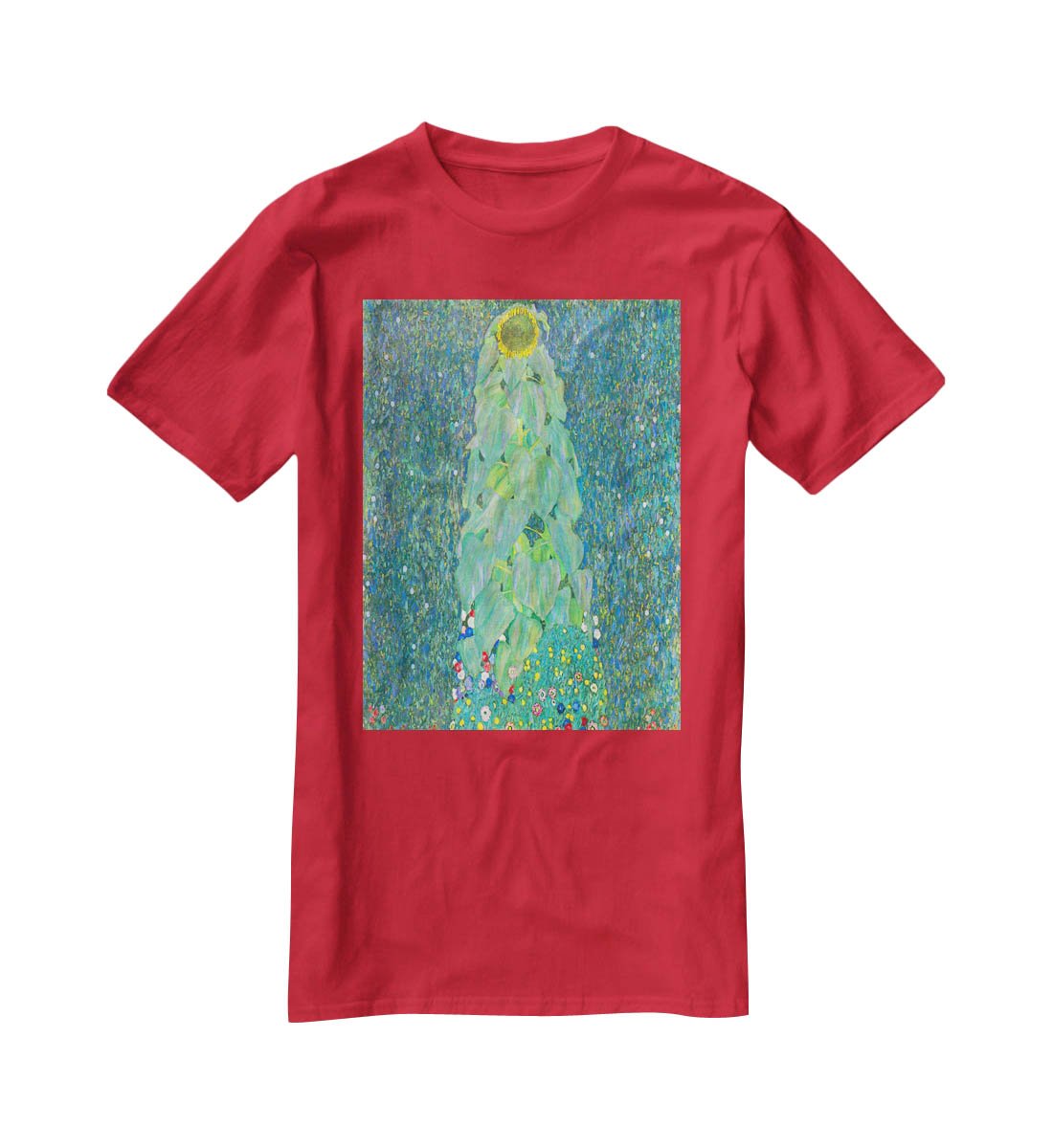 The Sunflower by Klimt T-Shirt - Canvas Art Rocks - 4