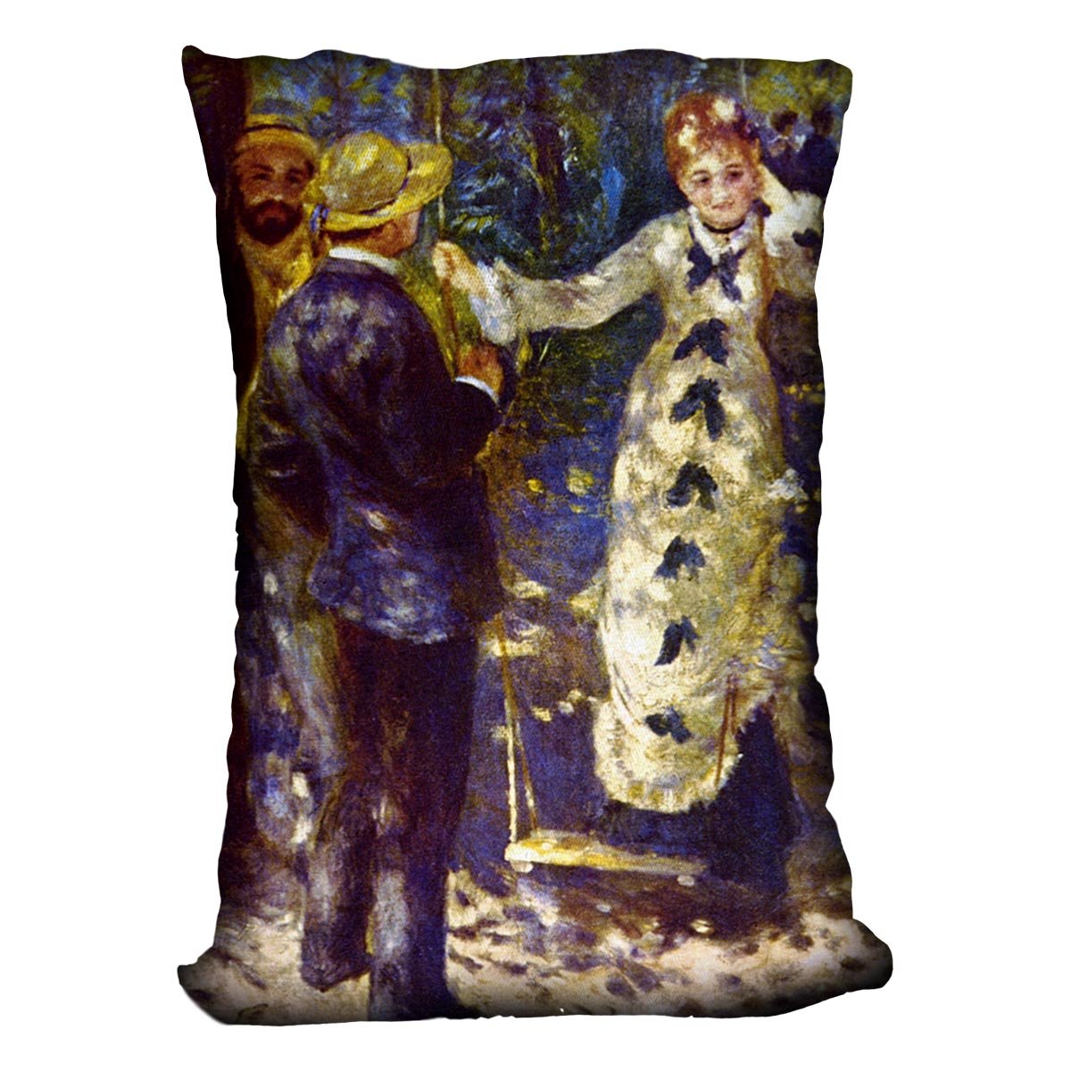 The Swing by Renoir Throw Pillow
