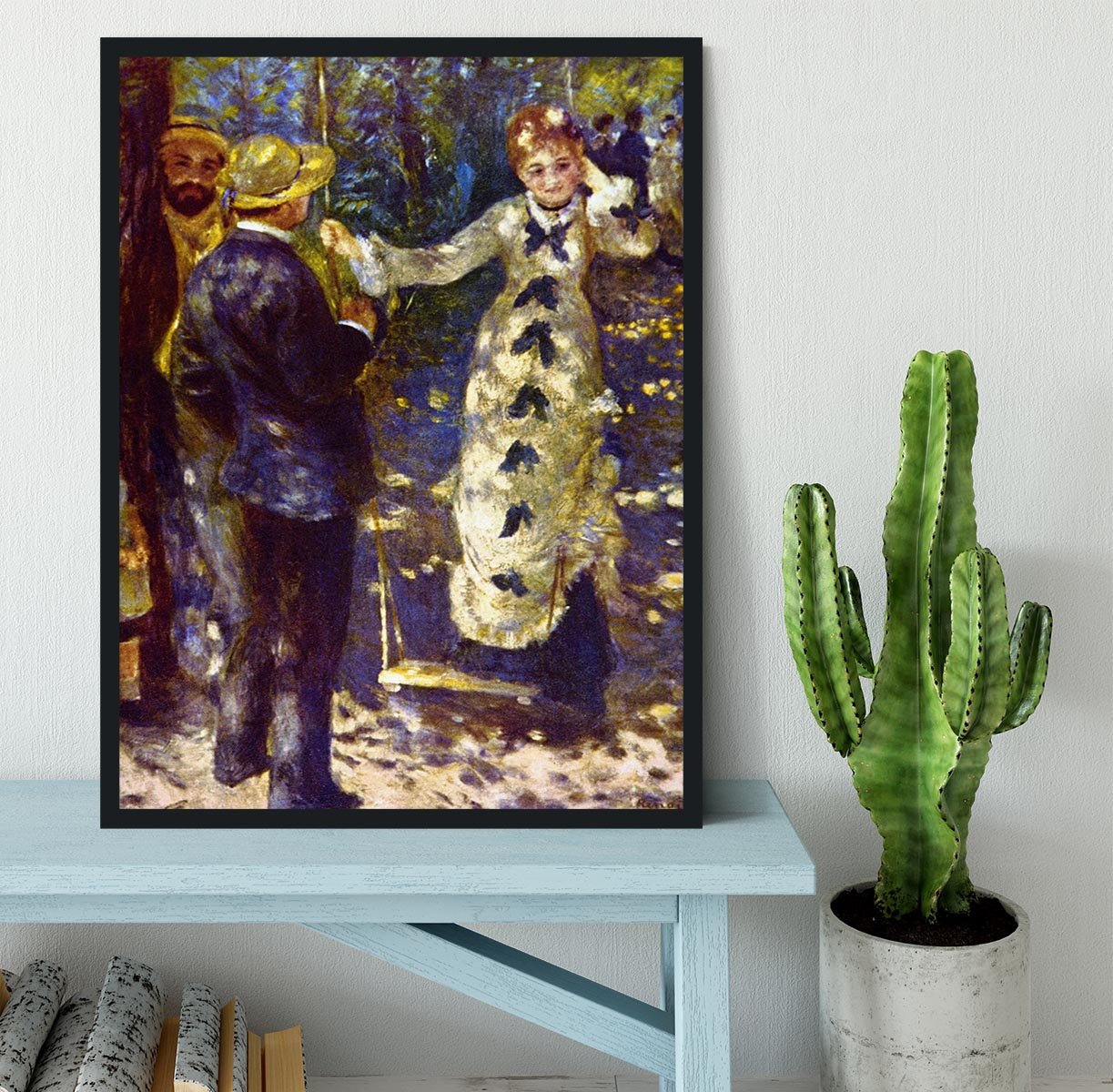The Swing by Renoir Framed Print - Canvas Art Rocks - 2
