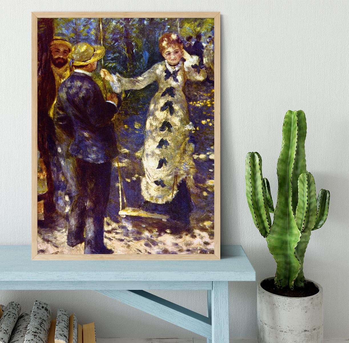 The Swing by Renoir Framed Print - Canvas Art Rocks - 4