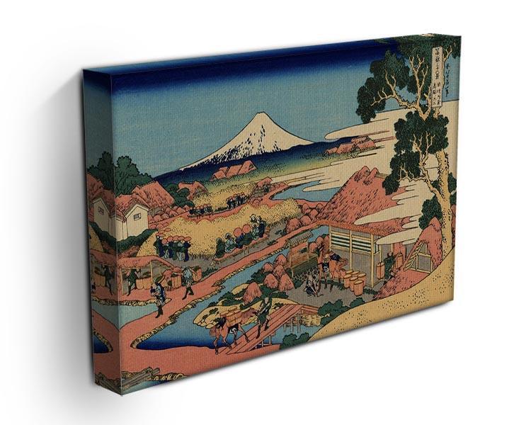 The Tea plantation by Hokusai Canvas Print or Poster - Canvas Art Rocks - 3