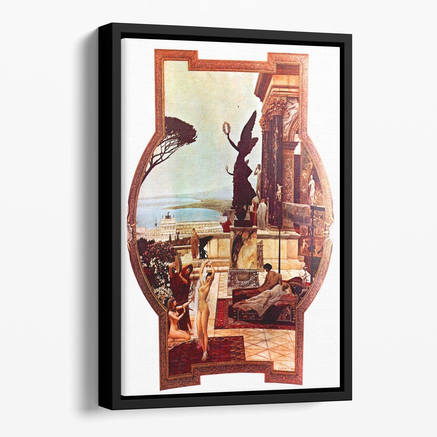 The Theatre of Taormina by Klimt Floating Framed Canvas