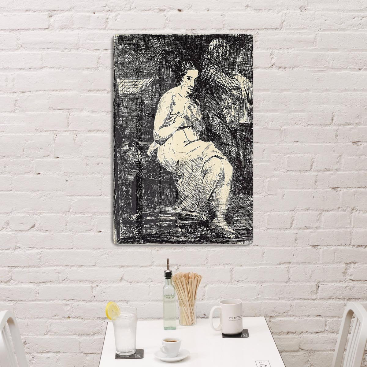 The Toillette by Manet HD Metal Print
