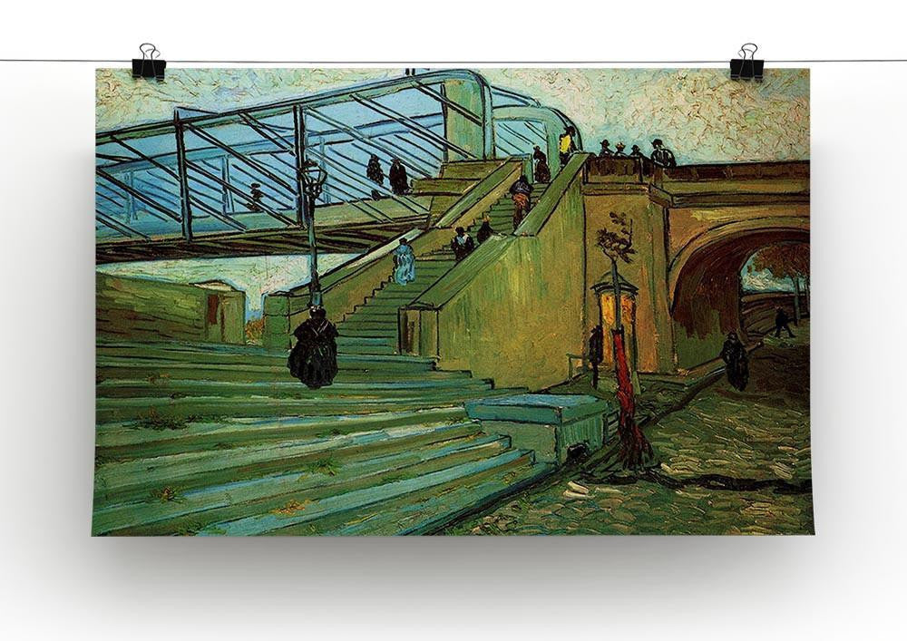 The Trinquetaille Bridge by Van Gogh Canvas Print & Poster - Canvas Art Rocks - 2