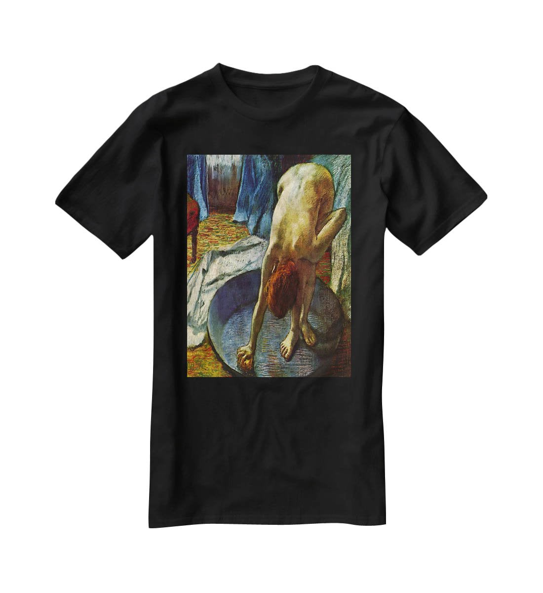 The Tub by Degas T-Shirt - Canvas Art Rocks - 1