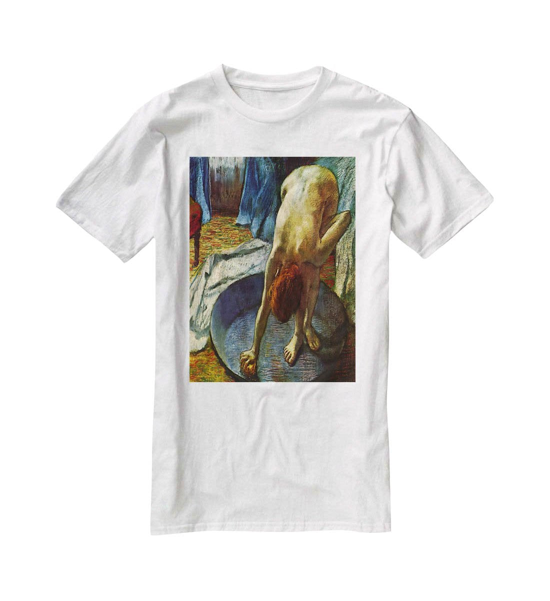 The Tub by Degas T-Shirt - Canvas Art Rocks - 5