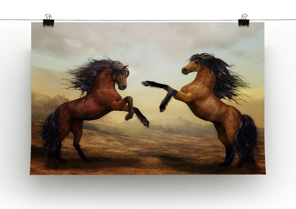 The Two Horses Canvas Print or Poster - Canvas Art Rocks - 2