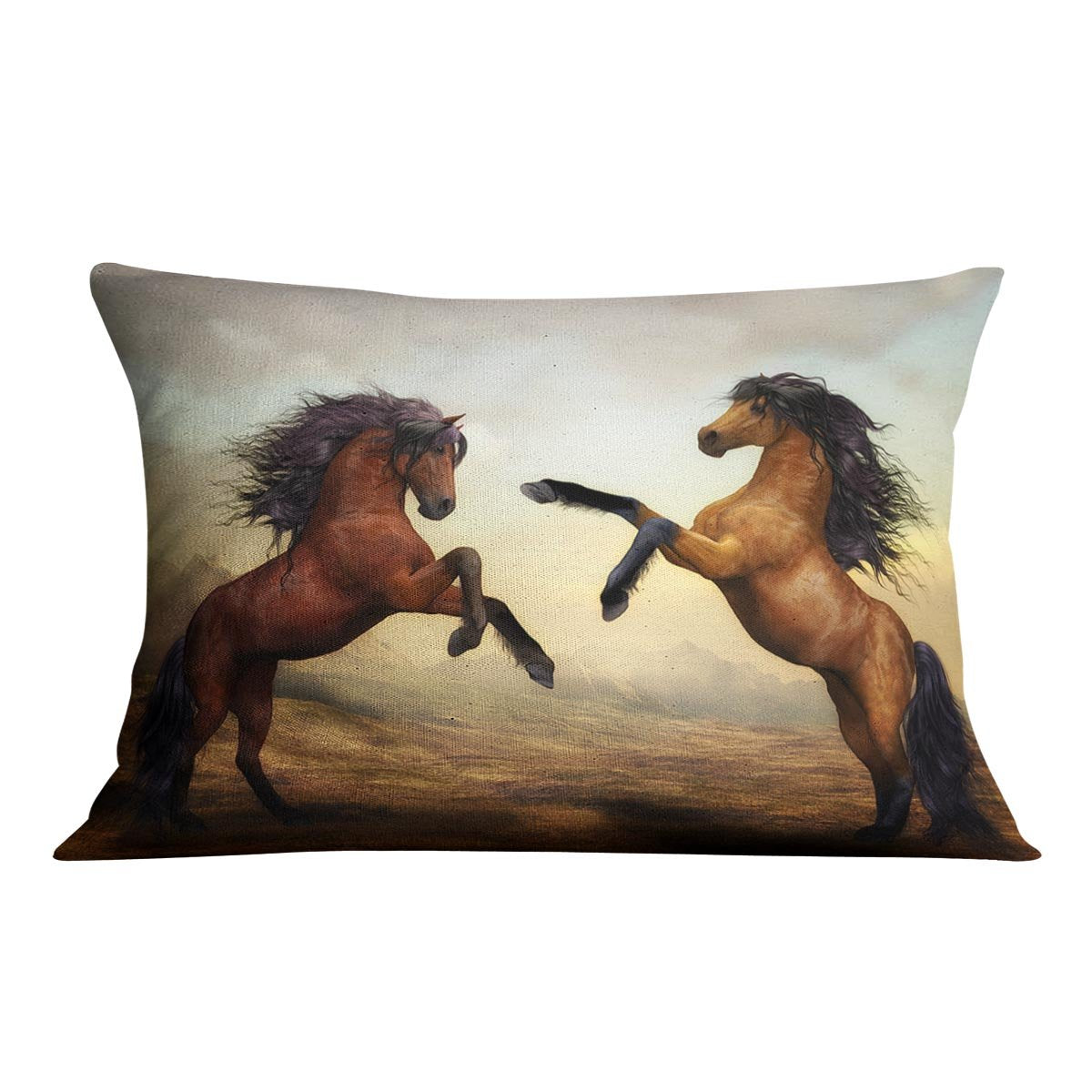 The Two Horses Cushion