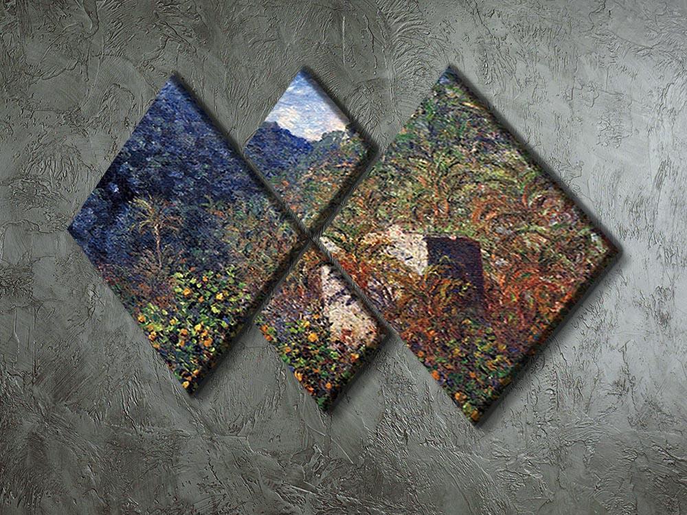 The Valley Sasso Bordighera by Monet 4 Square Multi Panel Canvas - Canvas Art Rocks - 2