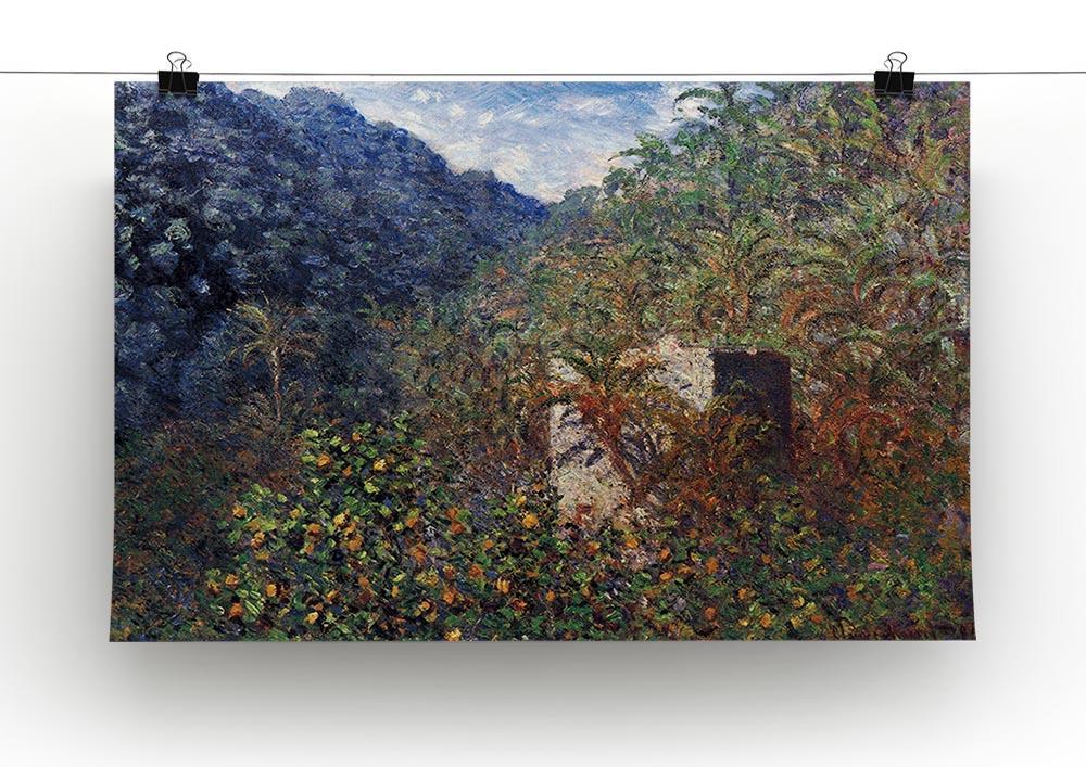 The Valley Sasso Bordighera by Monet Canvas Print & Poster - Canvas Art Rocks - 2