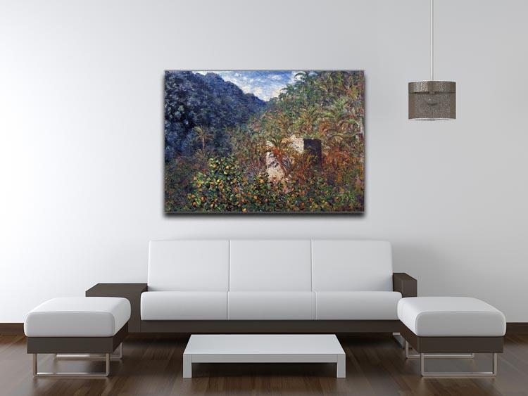 The Valley Sasso Bordighera by Monet Canvas Print & Poster - Canvas Art Rocks - 4