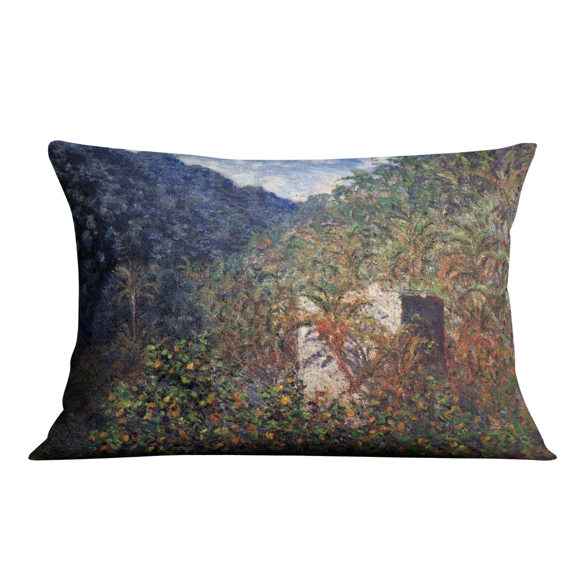 The Valley Sasso Bordighera by Monet Throw Pillow
