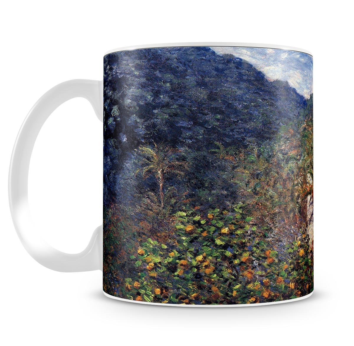 The Valley Sasso Bordighera by Monet Mug - Canvas Art Rocks - 4
