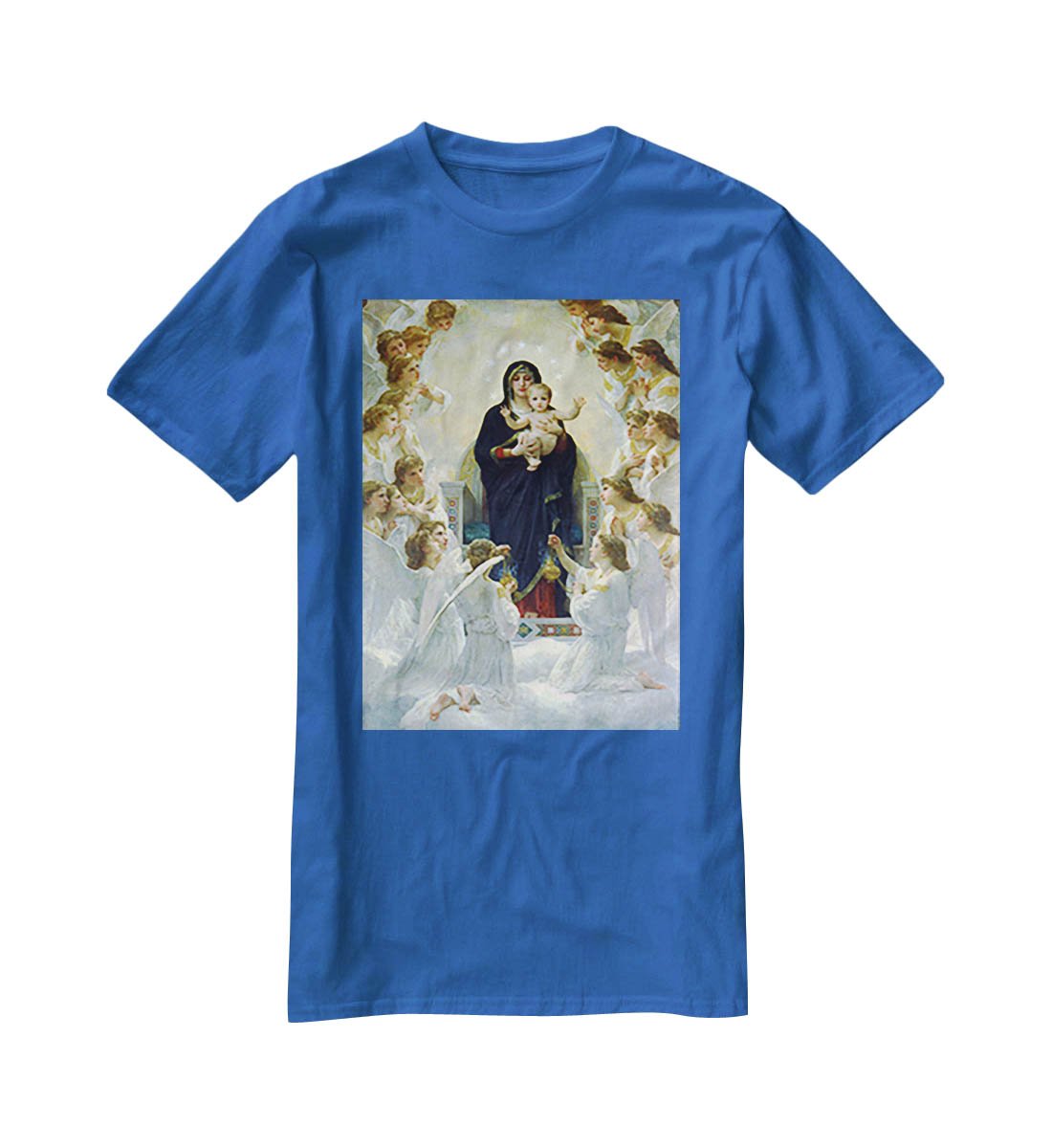 The Virgin With Angels By Bouguereau T-Shirt - Canvas Art Rocks - 2