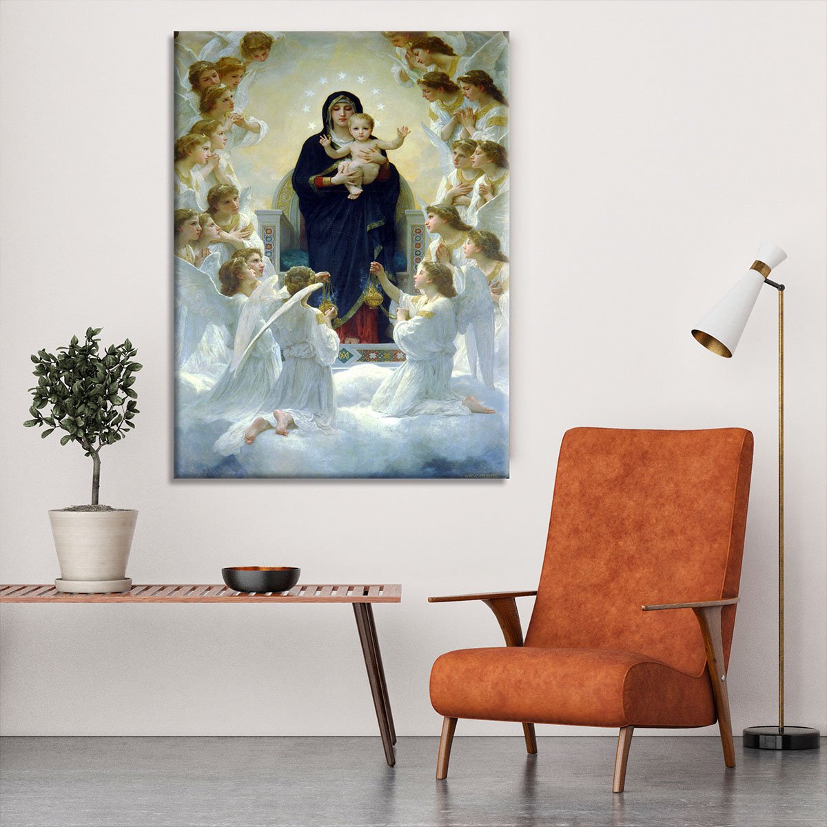 The Virgin With Angels By Bouguereau Canvas Print or Poster