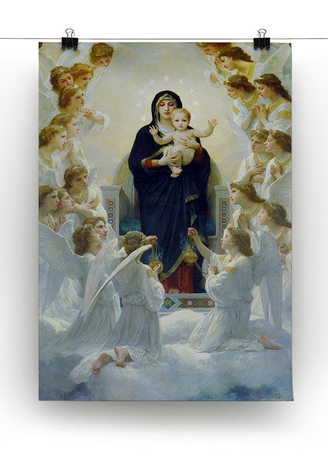 The Virgin With Angels By Bouguereau Canvas Print or Poster - Canvas Art Rocks - 2