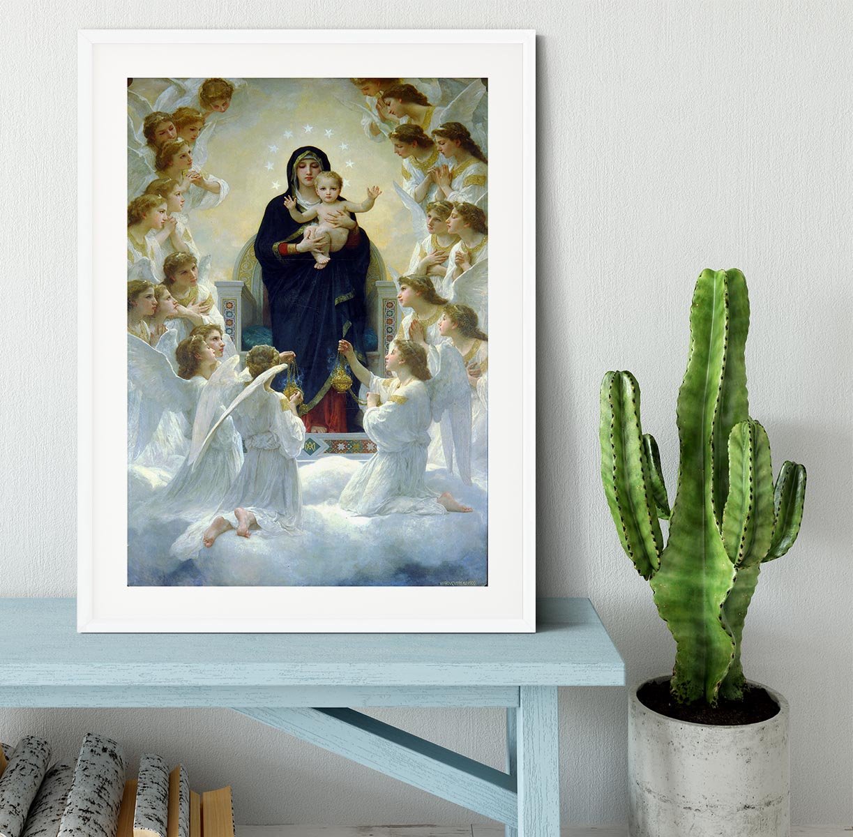 The Virgin With Angels By Bouguereau Framed Print - Canvas Art Rocks - 5
