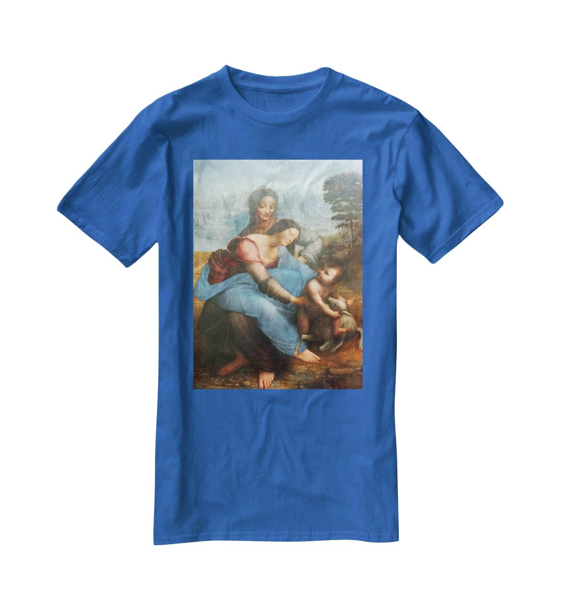 The Virgin and Child with St Anne by Da Vinci T-Shirt - Canvas Art Rocks - 2