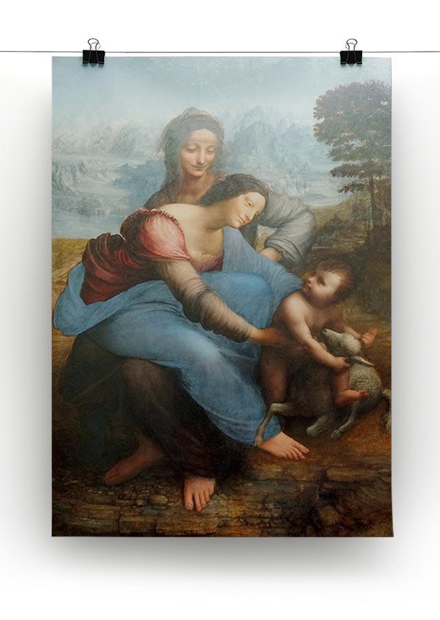 The Virgin and Child with St Anne by Da Vinci Canvas Print & Poster - Canvas Art Rocks - 2
