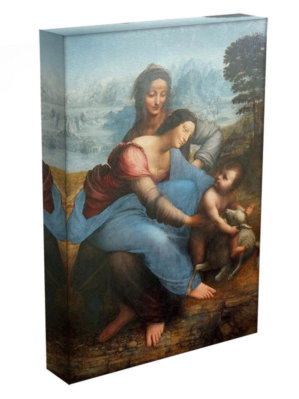 The Virgin and Child with St Anne by Da Vinci Canvas Print & Poster - Canvas Art Rocks - 3
