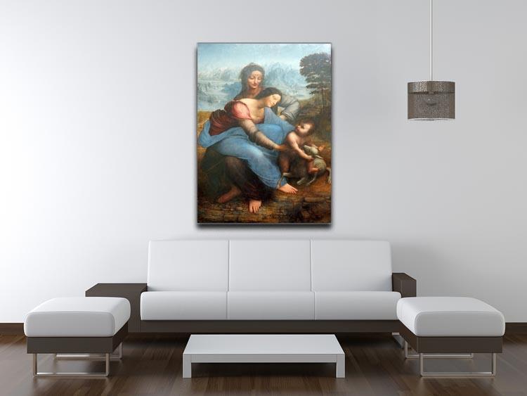 The Virgin and Child with St Anne by Da Vinci Canvas Print & Poster - Canvas Art Rocks - 4