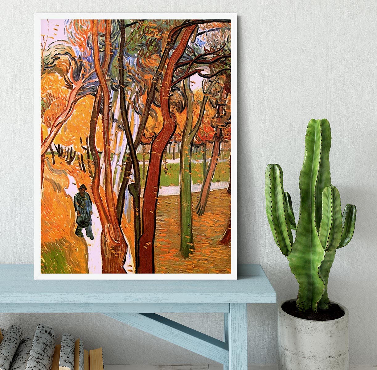 The Walk in Falling Leaves by Van Gogh Framed Print - Canvas Art Rocks -6