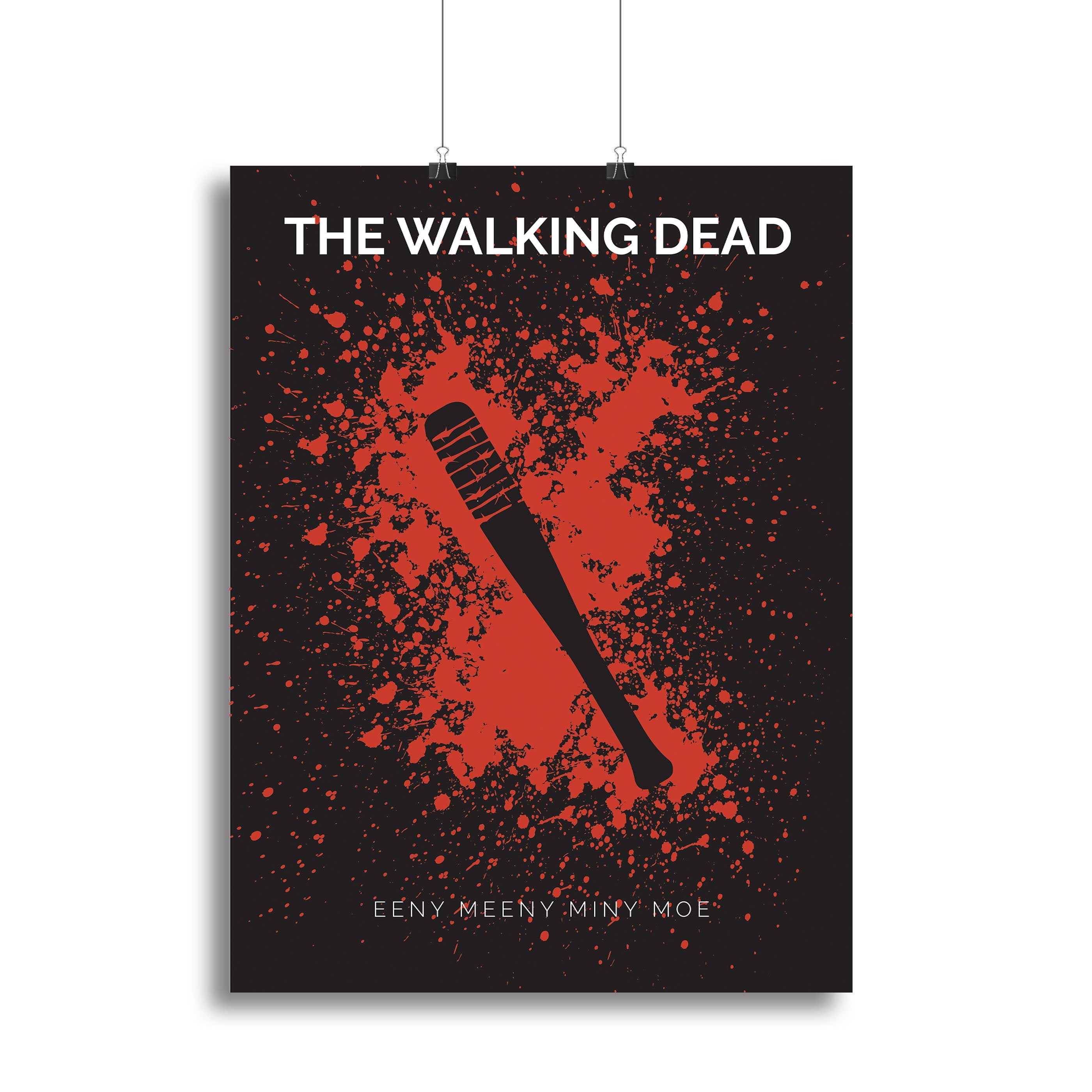 The Walking Dead Eeny Meeny Minimal Movie Canvas Print or Poster