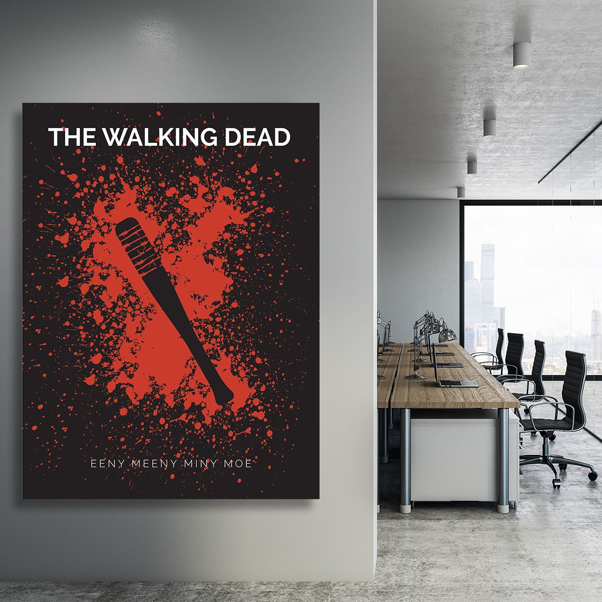 The Walking Dead Eeny Meeny Minimal Movie Canvas Print or Poster