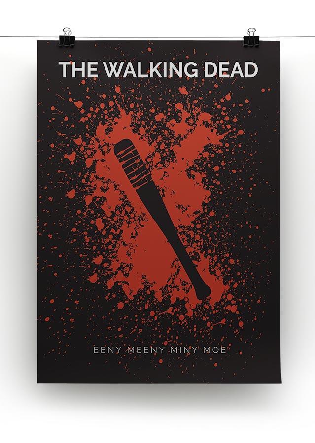 The Walking Dead Eeny Meeny Minimal Movie Canvas Print or Poster - Canvas Art Rocks - 2