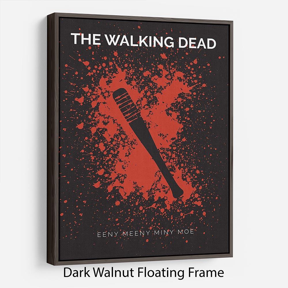 The Walking Dead Eeny Meeny Minimal Movie Floating Frame Canvas - Canvas Art Rocks - 5