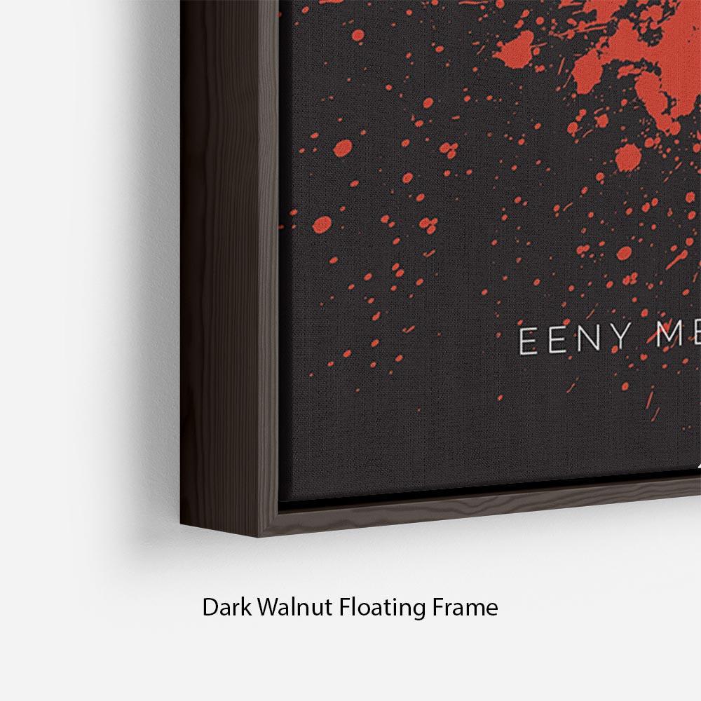 The Walking Dead Eeny Meeny Minimal Movie Floating Frame Canvas - Canvas Art Rocks - 6