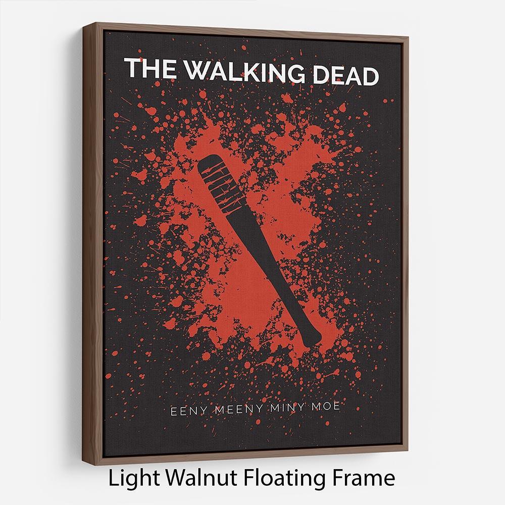 The Walking Dead Eeny Meeny Minimal Movie Floating Frame Canvas - Canvas Art Rocks - 7