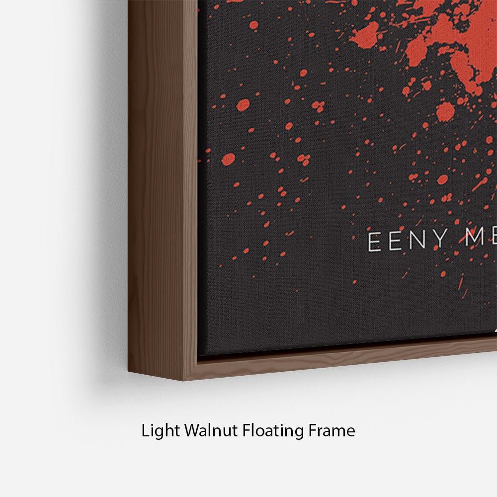 The Walking Dead Eeny Meeny Minimal Movie Floating Frame Canvas - Canvas Art Rocks - 8
