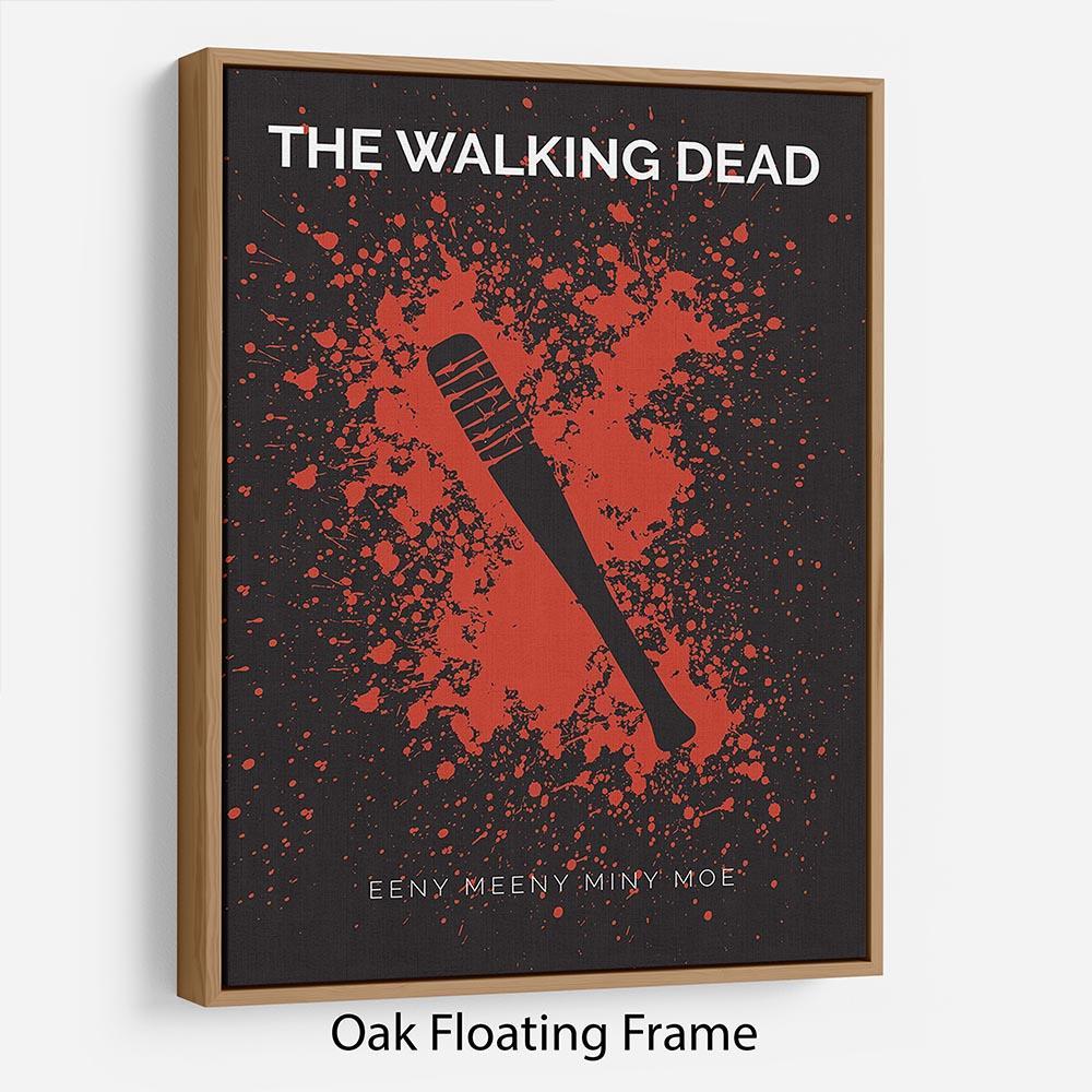 The Walking Dead Eeny Meeny Minimal Movie Floating Frame Canvas - Canvas Art Rocks - 9