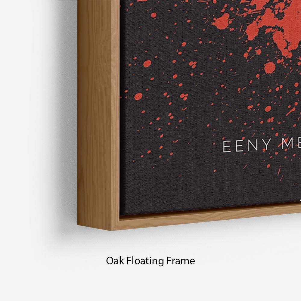 The Walking Dead Eeny Meeny Minimal Movie Floating Frame Canvas - Canvas Art Rocks - 10
