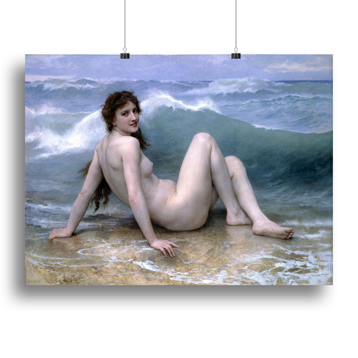 The Wave By Bouguereau Canvas Print or Poster