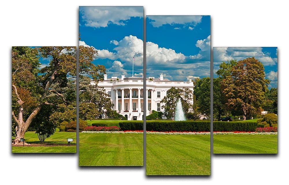 The White House the South Gate 4 Split Panel Canvas  - Canvas Art Rocks - 1