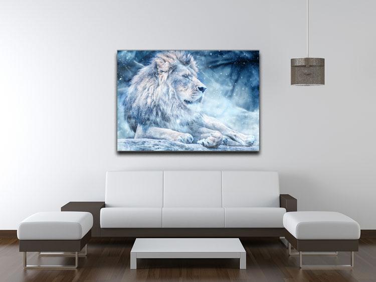 The White Lion Canvas Print or Poster - Canvas Art Rocks - 4