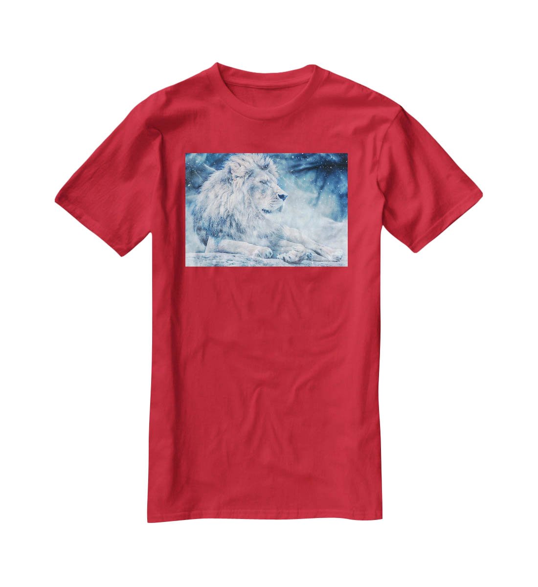 The White Lion T-Shirt - Canvas Art Rocks - 4