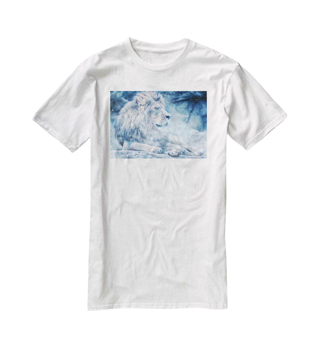 The White Lion T-Shirt - Canvas Art Rocks - 5