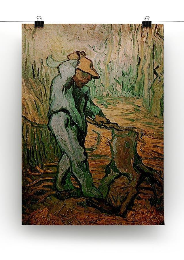 The Woodcutter after Millet by Van Gogh Canvas Print & Poster - Canvas Art Rocks - 2